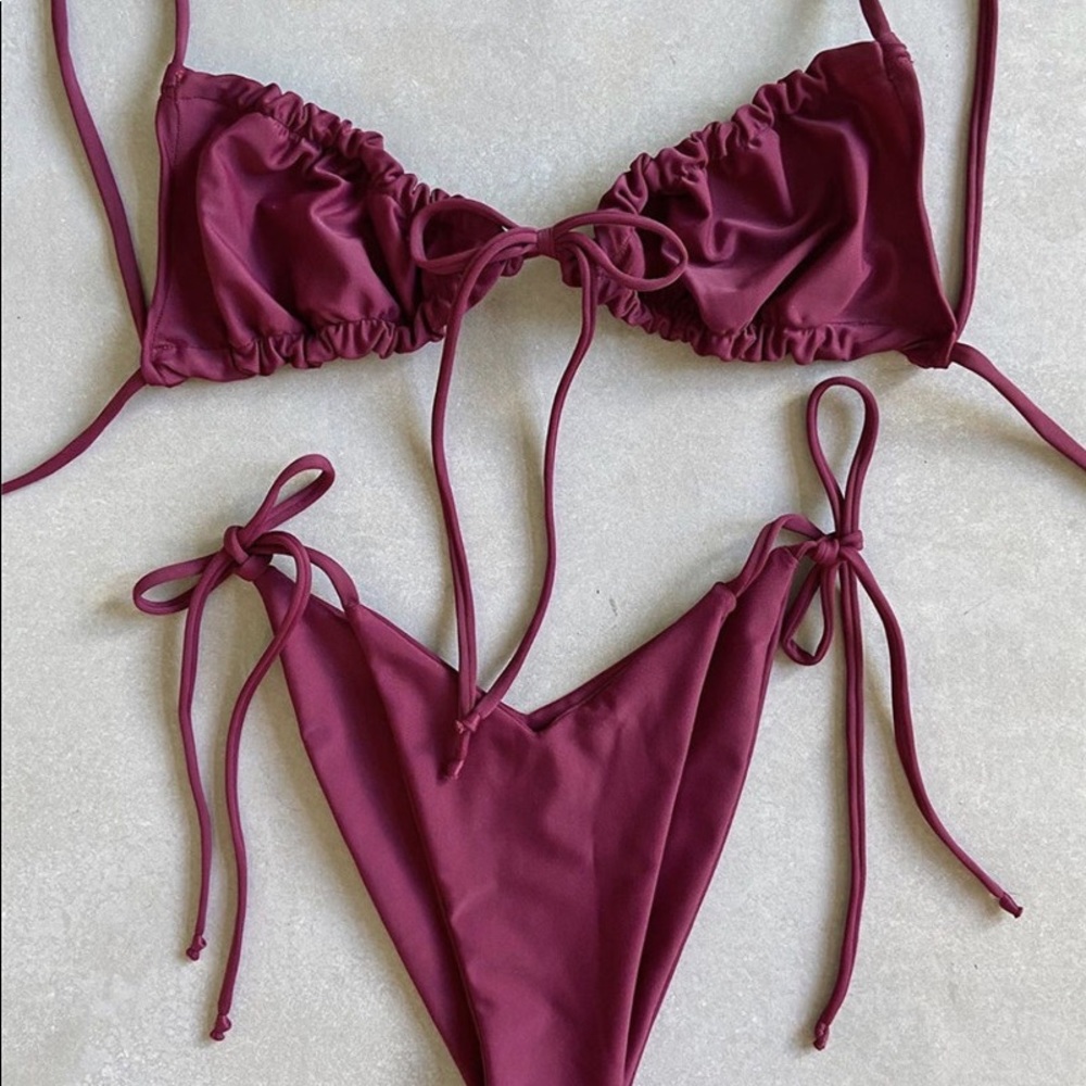 LAST CHANCE! ‘Kaira’ Bikini Set - Maroon